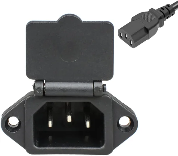 3 Pin Male Charger Socket without wire - Image 2