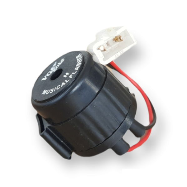 2 Pin Flasher with Buzzer (2 in 1) Round with wire - Image 2