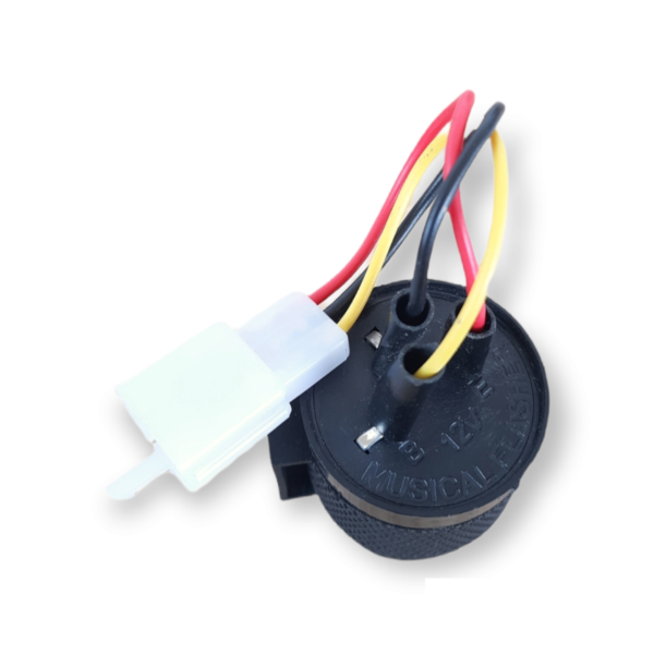 3 Pin Flasher with Buzzer (2 in 1) Round with wire - Image 4